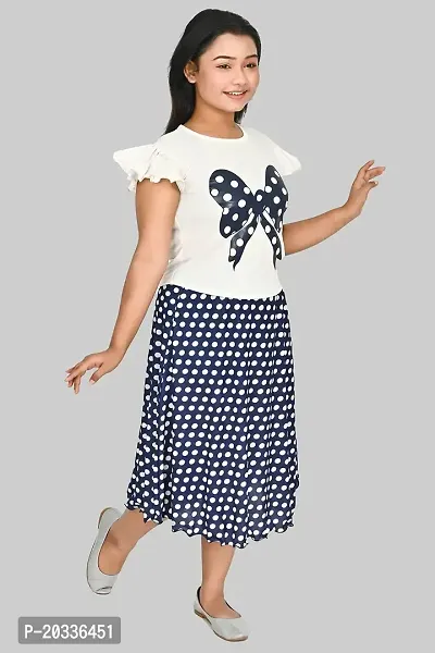 SFC FASHIONS Girl's Cotton Blend Midi Casual Dress (G-421)-thumb5