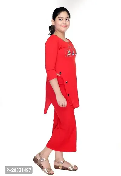 SFC FASHIONS Girls Cotton Blend Casual Top and Pyjama Clothing Set-thumb3