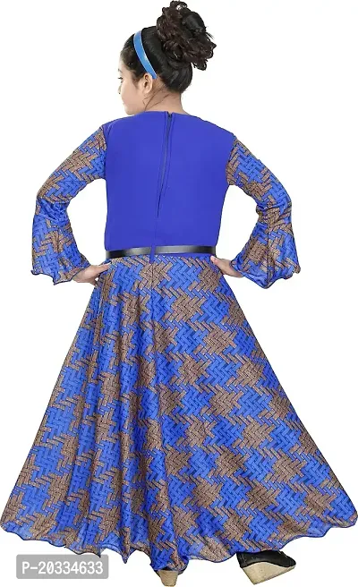 SFC Fashions Girls Cotton Blend Maxi/Full Length Casual Dress (GA-101)-thumb3