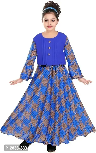 SFC Fashions Girls Cotton Blend Maxi/Full Length Casual Dress (GA-101)-thumb0