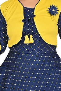 SFC Fashions Girls Cotton Blend Midi/Knee Length Casual Dress (G-423)-thumb2