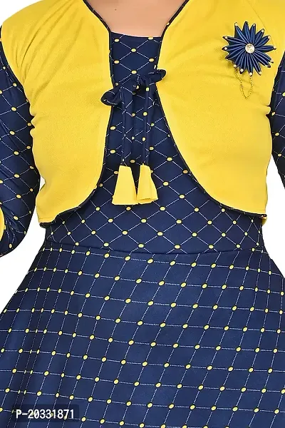SFC Fashions Girls Cotton Blend Midi/Knee Length Casual Dress (G-423)-thumb3