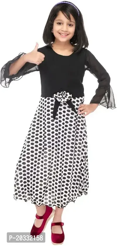 SFC Fashions Girls Cotton Blend Maxi/Full Length Casual Dress (G-118)