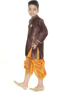 SFC FASHIONS Boys Art Silk Festive  Party Wear Dhoti  Kurta Set (SH_104)-thumb1