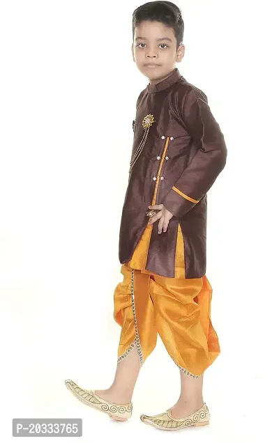 SFC FASHIONS Boys Art Silk Festive  Party Wear Dhoti  Kurta Set (SH_104)-thumb2