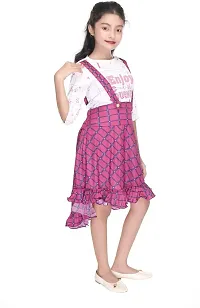 SFC FASHIONS Crepe Midi/Knee Length Party Dress for Girls Kids (GR-152)-thumb2