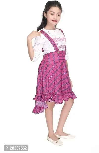 SFC FASHIONS Crepe Midi/Knee Length Party Dress for Girls Kids (GR-152)-thumb3