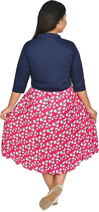SFC FASHIONS Girl's Cotton Blend Midi/Knee Length Casual Dress (G-424)-thumb1