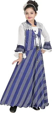 SFC Fashions Girls Cotton Blend Maxi/Full Length Casual Dress (JK-102)-thumb2
