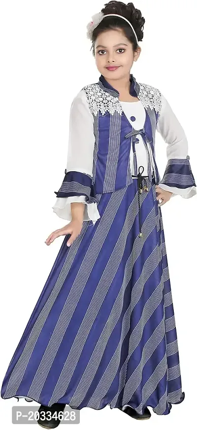 SFC Fashions Girls Cotton Blend Maxi/Full Length Casual Dress (JK-102)-thumb3