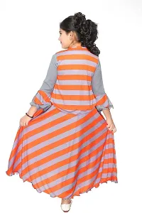 SFC FASHIONS Cotton Blend Maxi/Full Length Casual Dress for Girls Kids-GR-110-thumb2