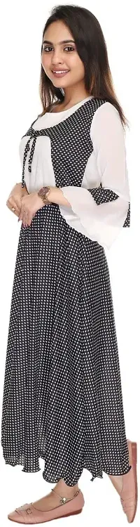 SFC FASHIONS Polyester Maxi/Full Length Casual Dress for Girls Kids (GR-160)-thumb1