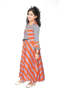 SFC FASHIONS Cotton Blend Maxi/Full Length Casual Dress for Girls Kids-GR-110-thumb1