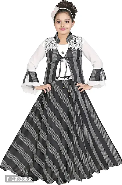 SFC FASHIONS Girl's Cotton Blend Maxi/Full Length Casual Dress (JK-102)