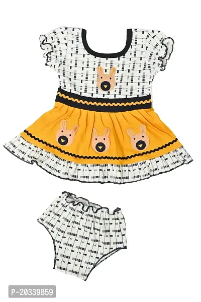 SFC FASHIONS Girls Cotton Casual Knee Length Dress (G-430)