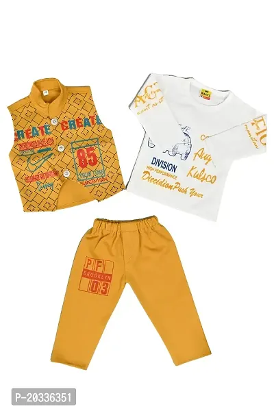 SFC FASHIONS Boys Cotton Casual Shirt Pant Set (B-417)
