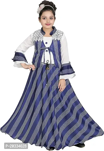SFC Fashions Girls Cotton Blend Maxi/Full Length Casual Dress (JK-102)-thumb0