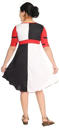 SFC Fashions Girls Denim Midi/Knee Length Party Dress (Multicolour, 9-10 Years) (GR-147)-thumb1