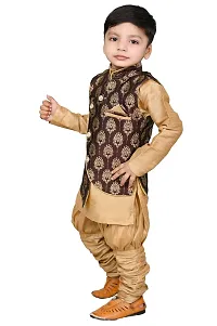 SFC FASHIONS Boys Art Silk Ethnic Wear Sherwani Set (B-410)-thumb3