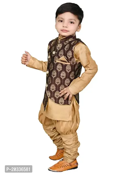 SFC FASHIONS Boys Art Silk Ethnic Wear Sherwani Set (B-410)-thumb4