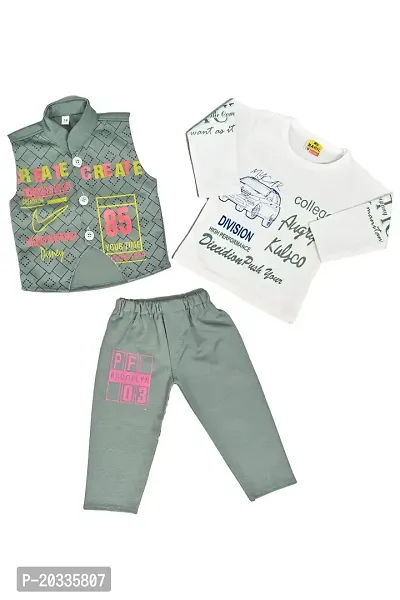 SFC FASHIONS Boys Cotton Casual Shirt Pant Set (B-417)-thumb0