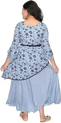 SFC Fashions Girls Cotton Blend Coral Maxi/Full Length Casual Dress (GR-123)-thumb1
