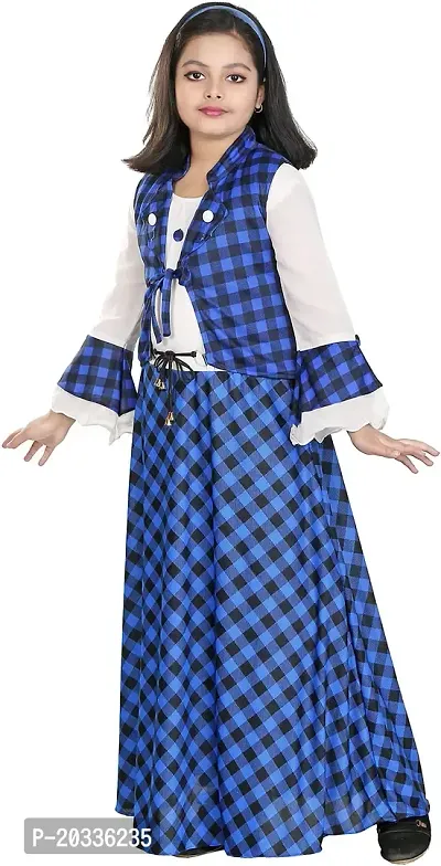 SFC FASHIONS Girl's Cotton Blend Maxi/Full Length Casual Dress (JK-104)-thumb2
