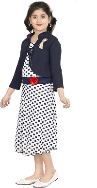 SFC Fashions Girls Cotton Blend Midi/Knee Length Casual Dress (BobyPrint)-thumb1