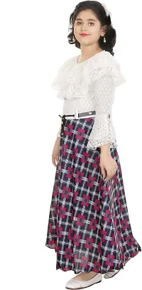 SFC Fashions Girls Cotton Blend Midi/Knee Length Casual Dress (Check_P)-thumb1