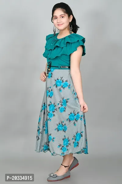 SFC Fashions Girls Cotton Blend Midi Casual Dress (G-443)-thumb3