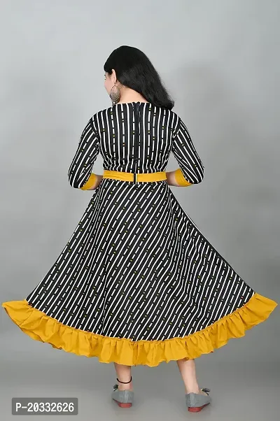 SFC Fashions Girls Cotton Blend Midi Casual Dress (G-441)-thumb2