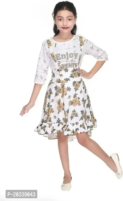 SFC FASHIONS Cotton Blend Midi/Knee Length Party Dress for Girls Kids (GR-153)