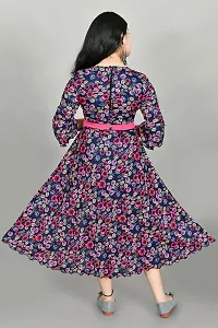 SFC FASHIONS Girls Cotton Casual Knee Length Frock Dress (G-440)-thumb1