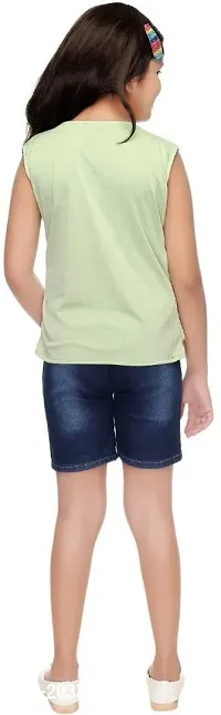 SFC FASHIONS Girls Chiffon Casual Top and Shorts Clothing Set-thumb3