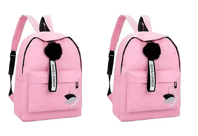Stylish PU Leather Backpacks For Women (Pack Of 2)