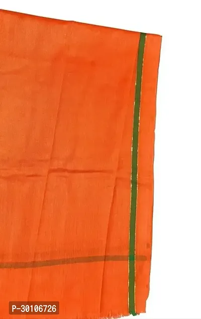 Pure Cotton Bhagwa Gamcha Pack of 1-thumb0