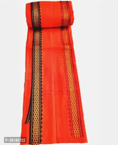 Maa Sarveshvari Pure Cotton Bhagwa Gamcha-thumb2