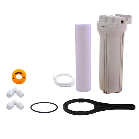 Aqua Purple Spare Parts Pre-Filter Bowl Set with One 10 Inch PP Spun Filter and 2 Mtr Ro Pipe, Teflon tap for All Water Purifier (1, Pre-Filter) with Spanner