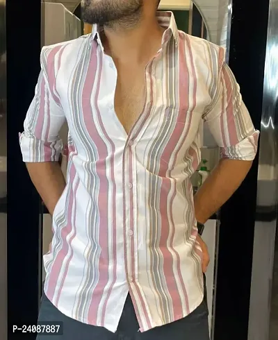 Stylish Printed Regular Rayon Long Sleeves Casual Shirt for Men-thumb0
