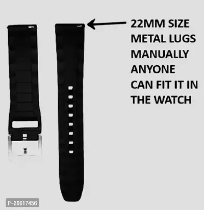 22Mm Soft Silicone Strap Compatible Watch List In Photo And Description Smart Watch Strap Smart Watch Strap Black-thumb0