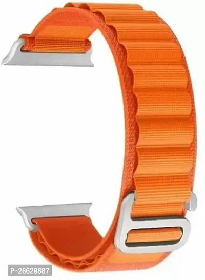 Ultra Ocean Smartwatch Strap 40Mm 44Mm 41Mm 45Mm 49Mm Compatible For Apple Watch 7/8/8 Ultra /Se Bracelet Watch Belt Silicone Watchband Pack Of 2 Smart Watch Strap Orange, Grey-thumb0