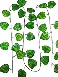 Real Pbr Artificial Fancy Wall Hanging Garland Money Plant Leaf Pack Of 12 Strings-thumb3