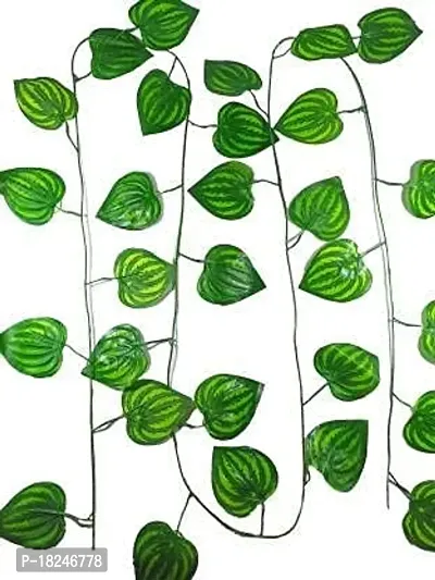 Real Pbr Artificial Fancy Wall Hanging Garland Money Plant Leaf Pack Of 12 Strings-thumb4