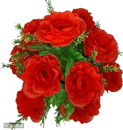 Real Pbr Red Rose Artificial Flower With Pot 12 Inch Pack Of 1 Flower With Basket-thumb4