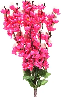 Real Pbr Yellow Pink Orchids Artificial Flower 35.5 Inch Pack Of 1 Flower Bunch-thumb1