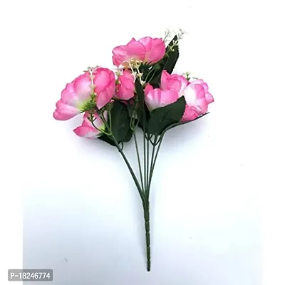 Real Pbr Artificial Flowers Bunch 7 Poppy Light Pink-thumb2