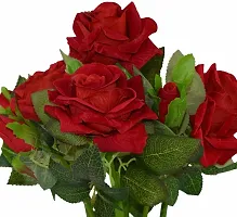 Real Pbr Artificial Rose Flowers Red Red Rose Artificial Flower 13 Inch Pack Of 2 Flower Bunch-thumb2