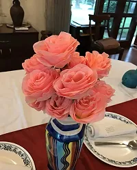 Real Pbr Artificial Flower Bunch 12 Roses Pink Rose-thumb1