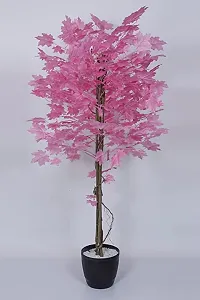 Real Pbr Artificial Maple Tree Bonsai Plant Home Decorative For Indoor Outdoor Home Office Garden Party Decor Set Of 10 Pink-thumb1