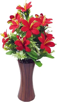 Real Pbr Red Lily Artificial Flower 15 Inch Pack Of 1 Flower Bunch-thumb2